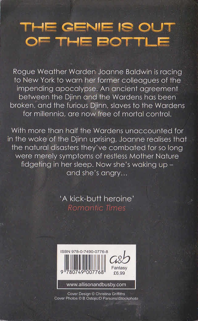 Rachel Caine  FIRESTORM magnified rear book cover image