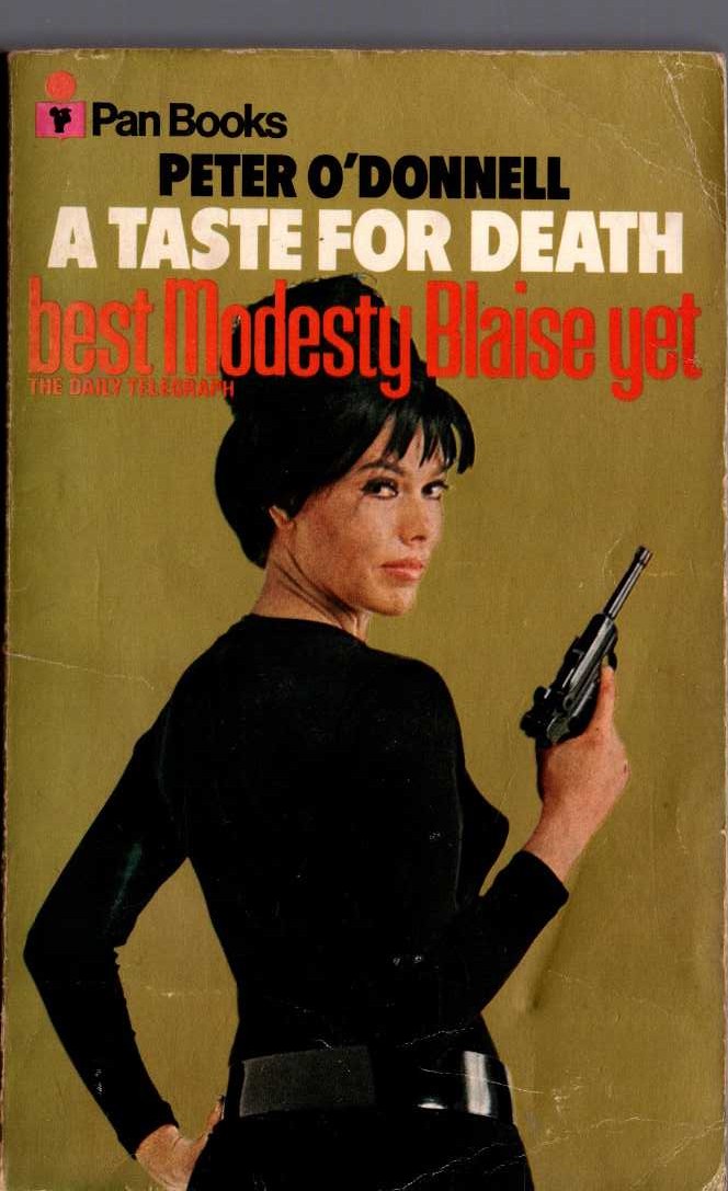 Peter O'Donnell  A TASTE FOR DEATH front book cover image