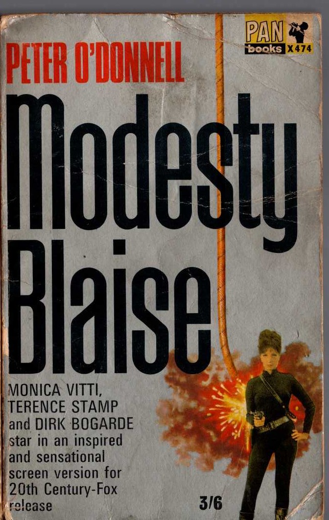 Peter O'Donnell  MODESTY BLAISE (Film tie-in) front book cover image
