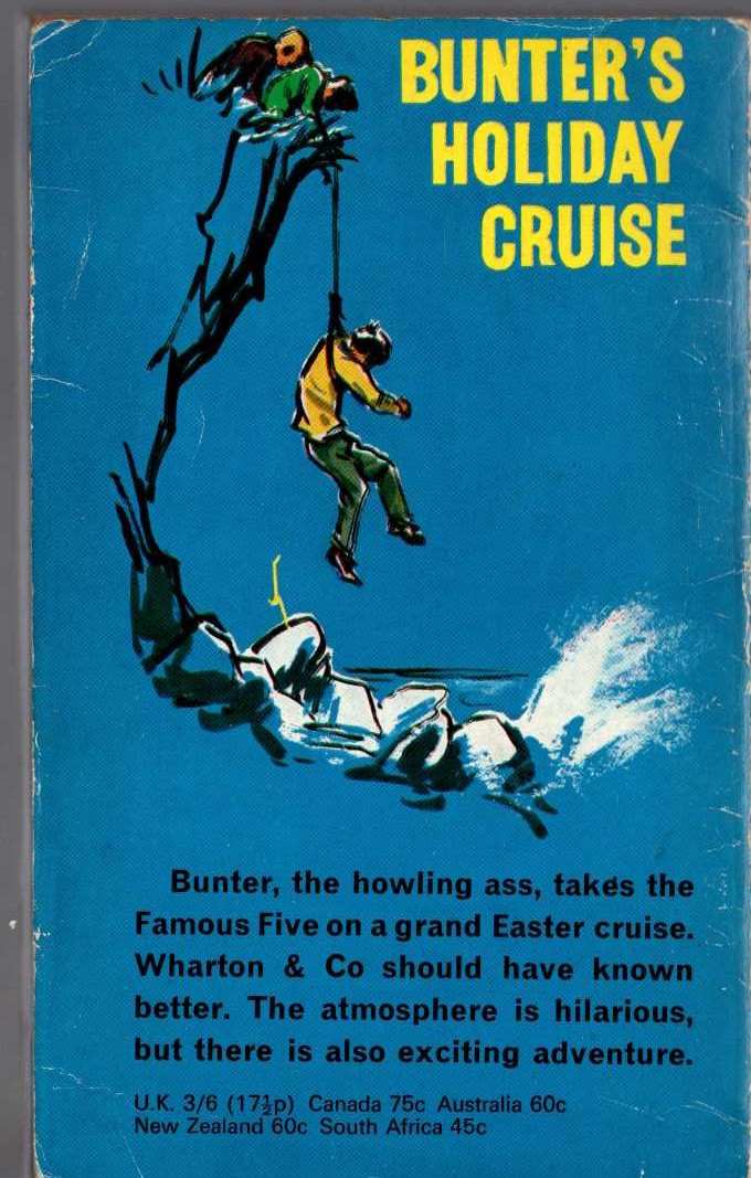 Frank Richards  BUNTER'S HOLIDAY CRUISE magnified rear book cover image