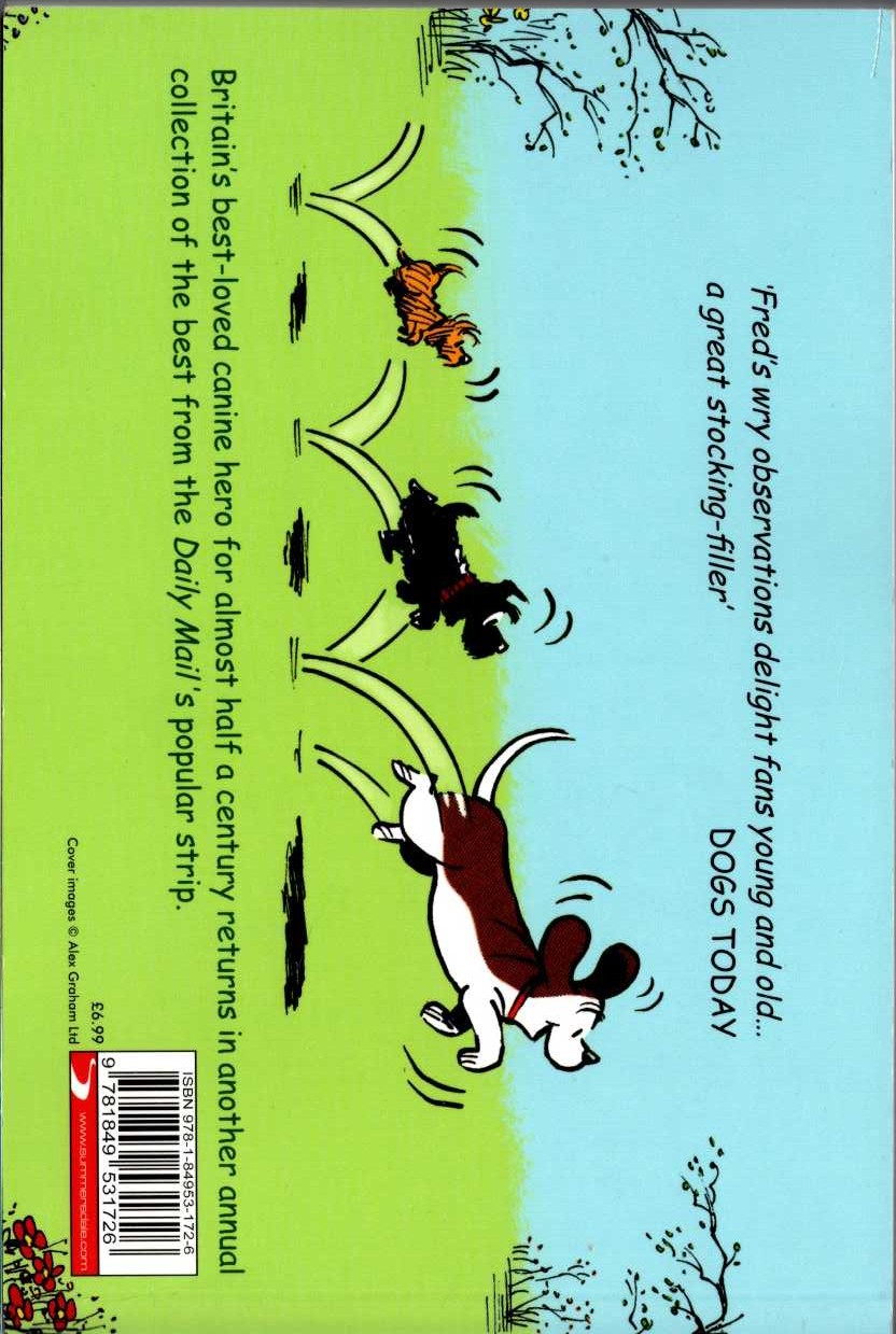 Alex Graham  FRED BASSET 2012 magnified rear book cover image