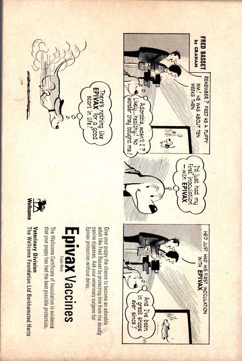 Alex Graham  FRED BASSET #25 magnified rear book cover image