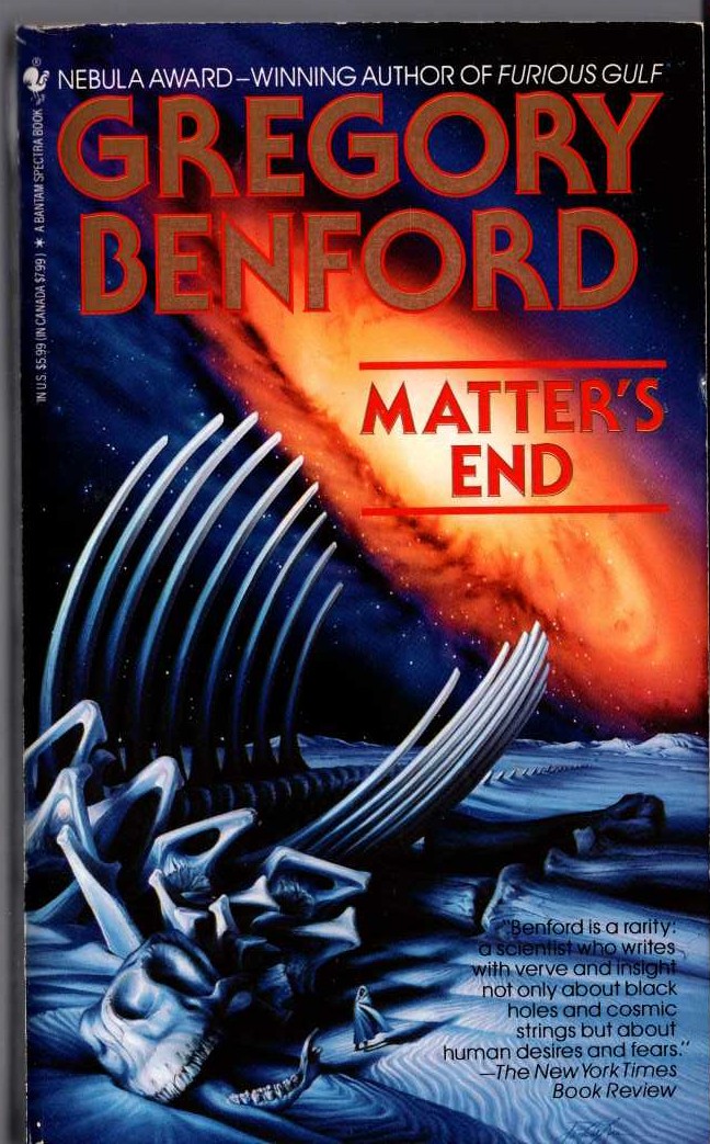 Gregory Benford  MATTER'S END front book cover image