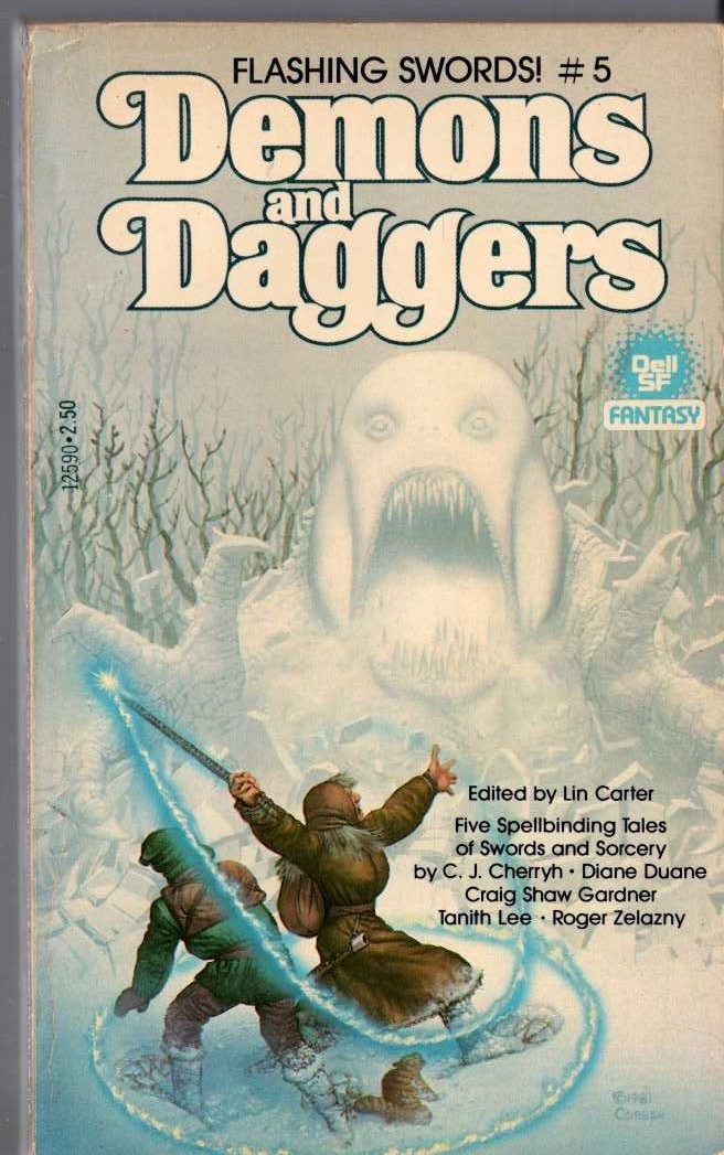 Lin Carter (edits) FLASHING SWORD #5: DEMONS AND DAGGERS front book cover image