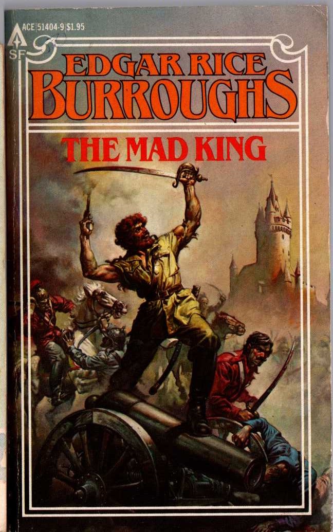 Edgar Rice Burroughs  THE MAD KING front book cover image