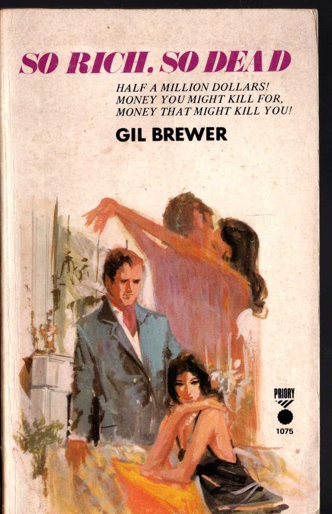 Gil Brewer  SO RICH, SO DEAD front book cover image