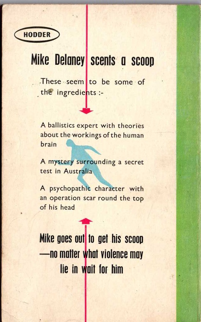 Charles Eric Maine  SUBTERFUGE magnified rear book cover image
