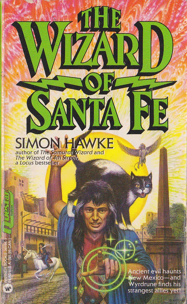 Simon Hawke  THE WIZARD OF SANTA FE front book cover image