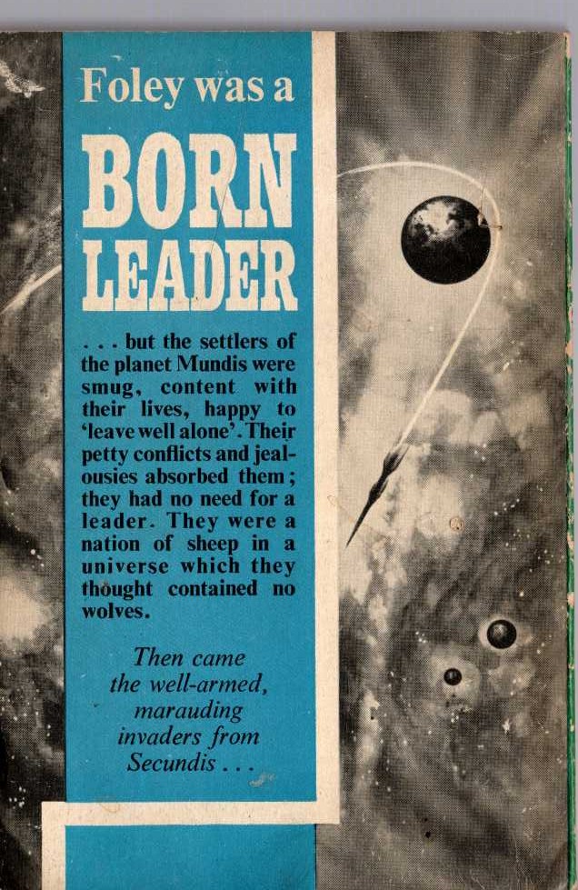 J.T. McIntosh  BORN LEADER magnified rear book cover image
