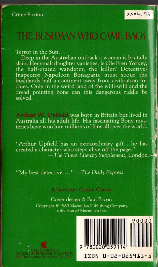 Ted Mark  THE MAN FROM O.R.G.Y. #1 magnified rear book cover image