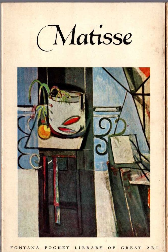 MATISSE text by Clement Greenberg front book cover image