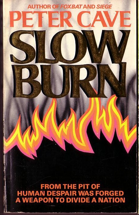 Peter Cave  SLOW BURN front book cover image