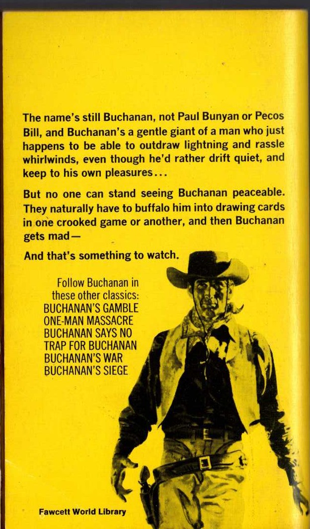 Jonas Ward  BUCHANAN'S GUN magnified rear book cover image