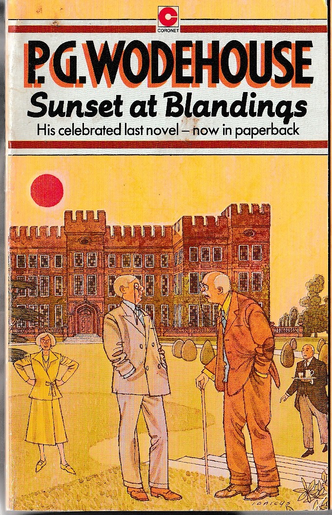 P.G. Wodehouse  SUNSET AT BLANDINGS front book cover image