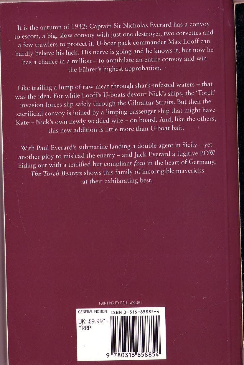 Alexander Fullerton  THE TORCH BEARERS magnified rear book cover image