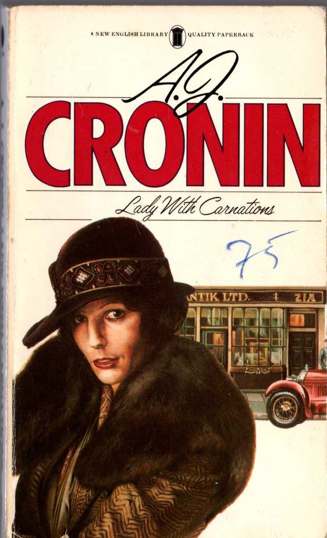A.J. Cronin  LADY WITH CARNATIONS front book cover image