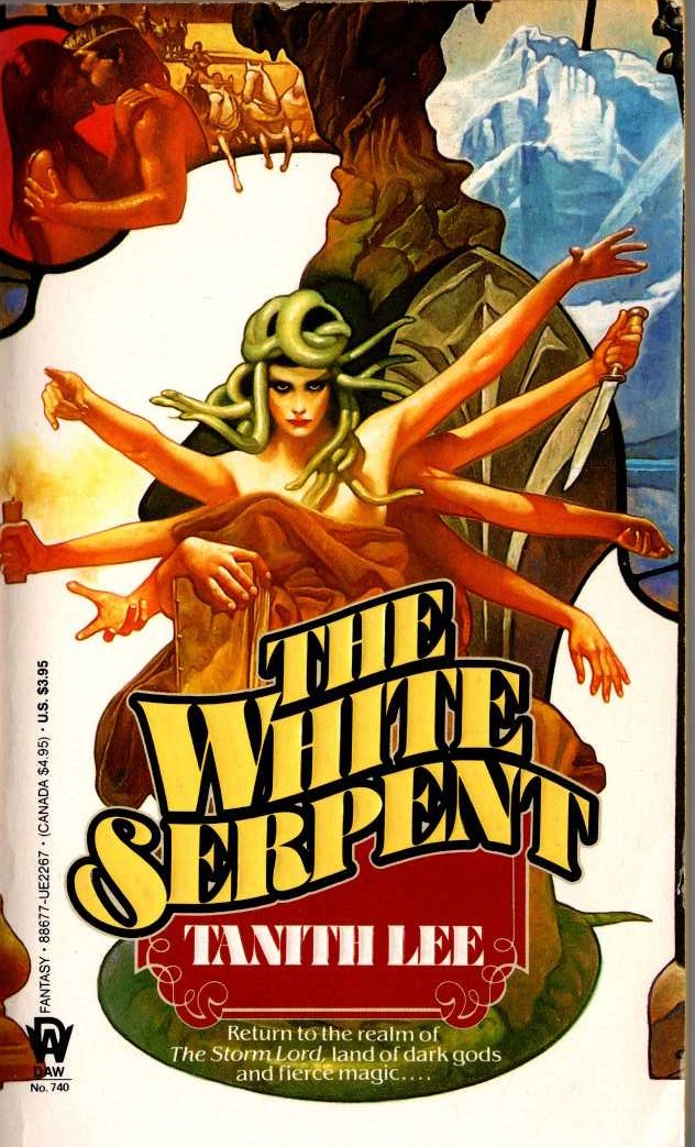 Tanith Lee  THE WHITE SERPENT front book cover image