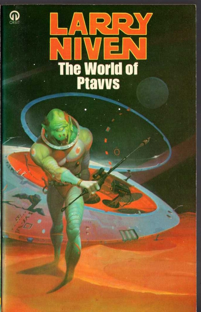 Larry Niven  THE WORLD OF PTAVVS front book cover image