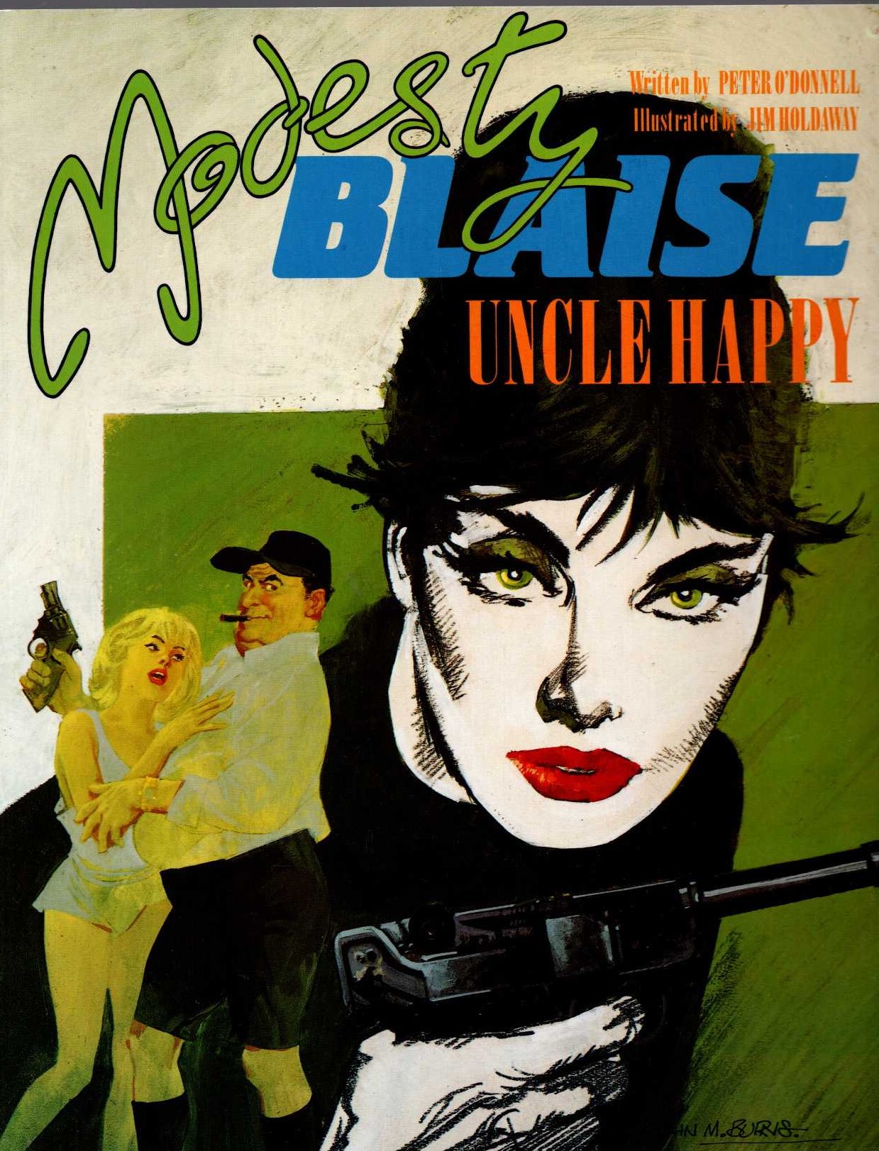 Peter O'Donnell  MODESTY BLAISE: UNCLE HAPPY front book cover image