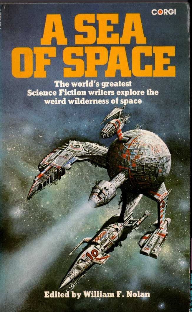 William F. Nolan (edits) A SEA OF SPACE front book cover image