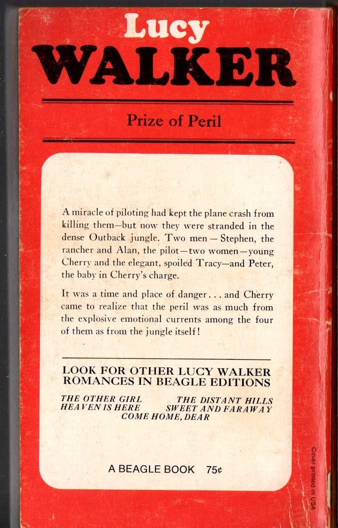 Lucy Walker  THE CALL OF THE PINES magnified rear book cover image