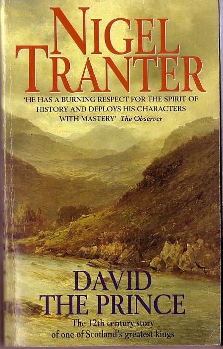 Nigel Tranter  DAVID THE PRINCE front book cover image