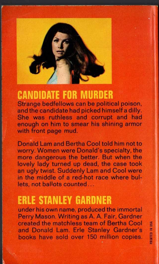 W.A. Ballinger  MURDERER AT LARGE (Sexton Blake) magnified rear book cover image