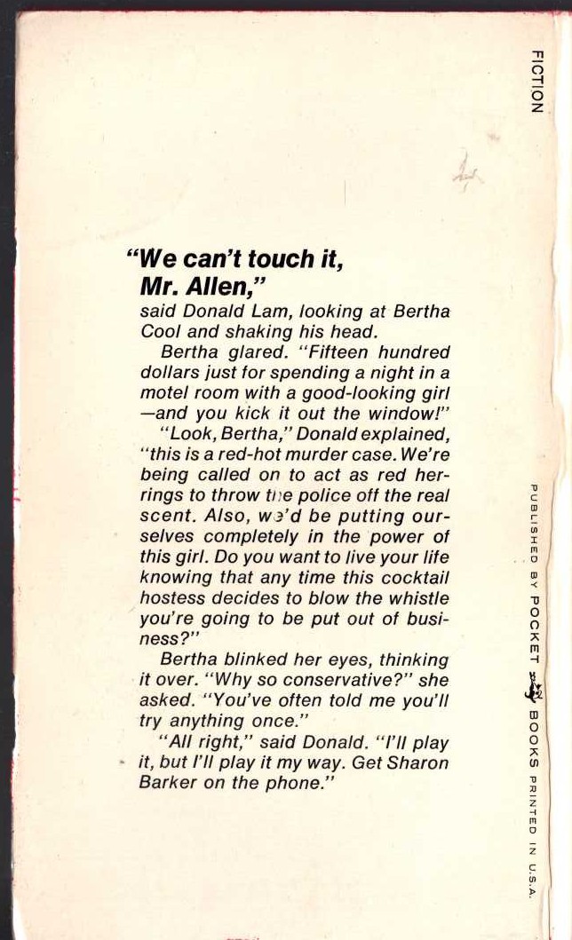 Desmond Reid  THE SLAVE BRAIN (Sexton Blake) magnified rear book cover image