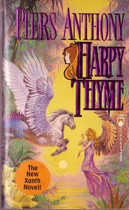 Piers Anthony  HARPY THYME front book cover image