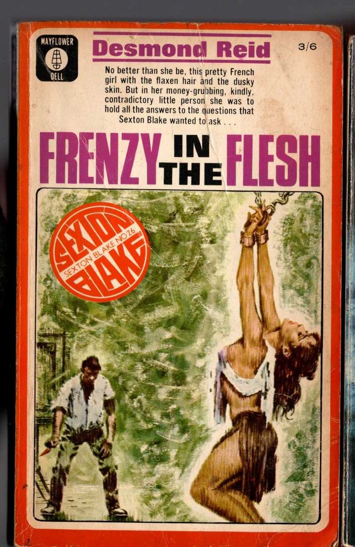 Desmond Reid  FRENZY IN THE FLESH (Sexton Blake) front book cover image