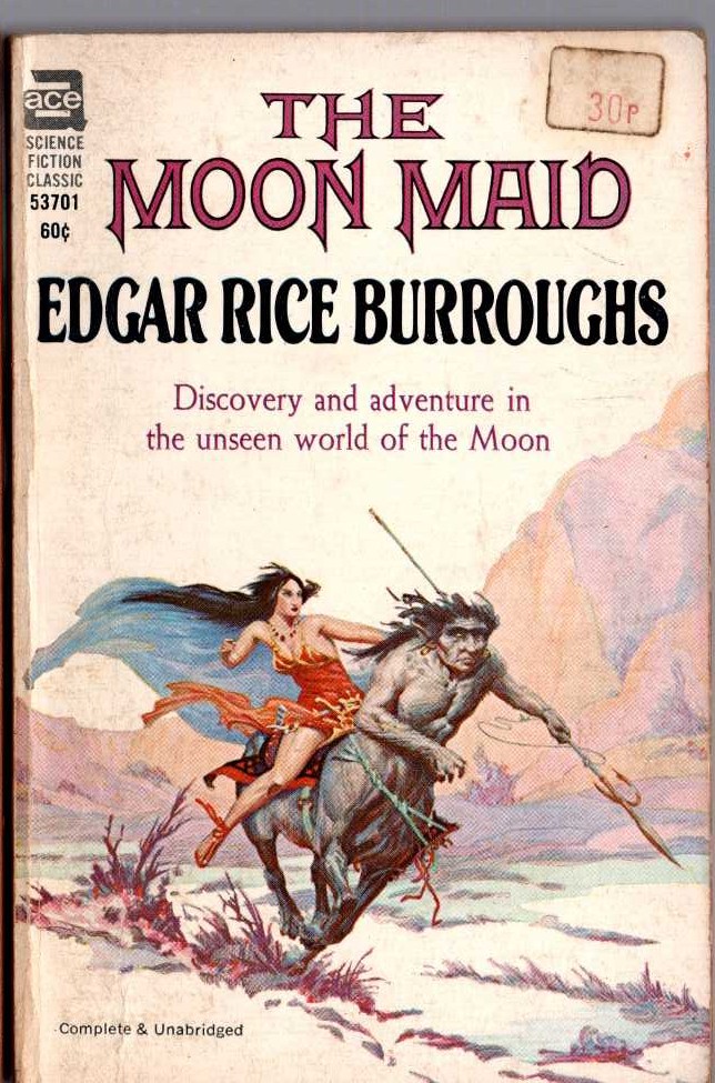 Edgar Rice Burroughs  THE MOON MAID front book cover image