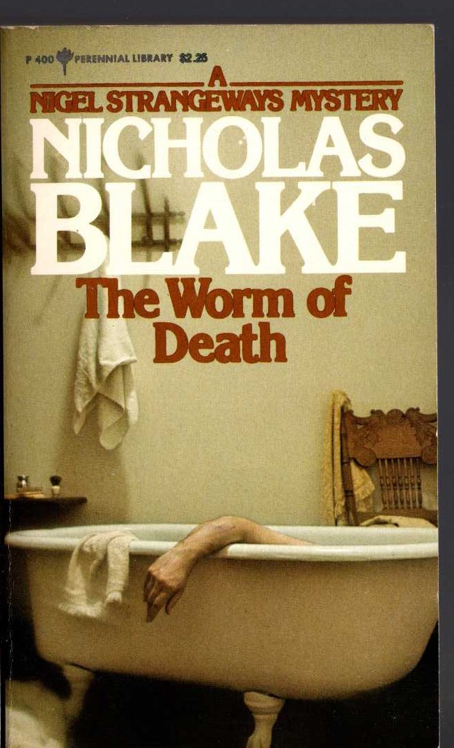 Nicholas Blake  THE WORM OF DEATH front book cover image