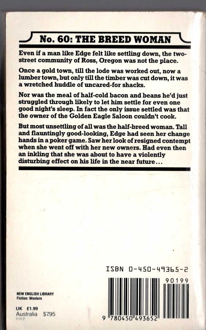 Desmond Reid  FRENZY IN THE FLESH (Sexton Blake) magnified rear book cover image