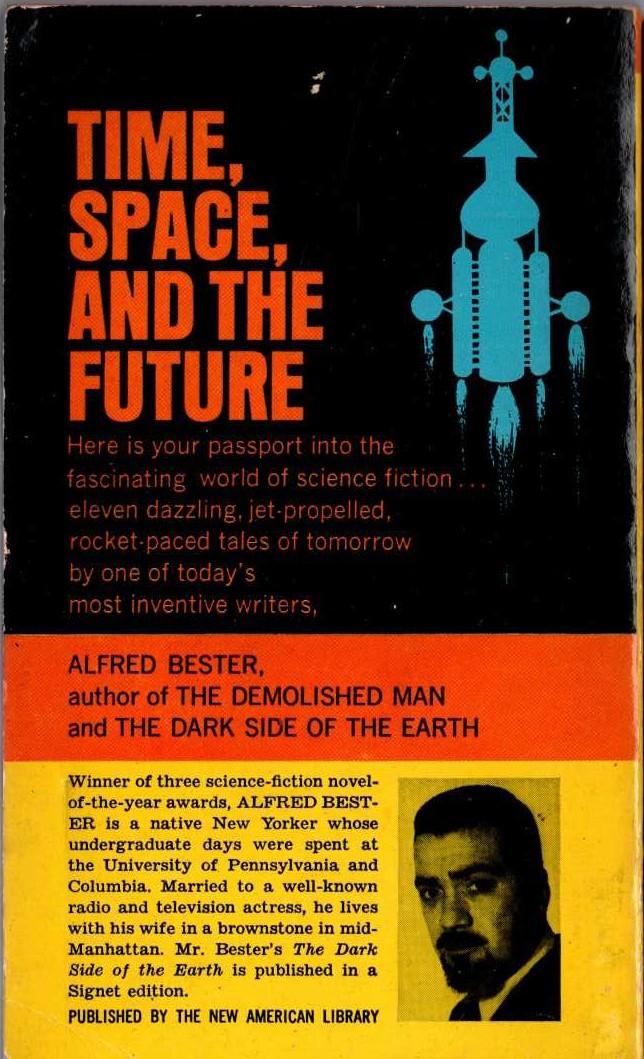 Alfred Bester  STARBURST magnified rear book cover image