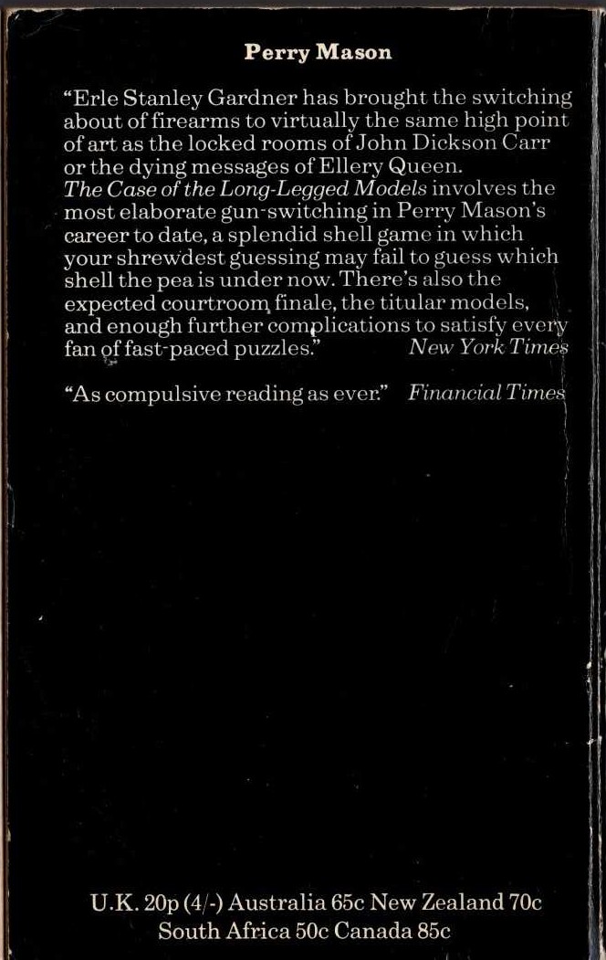 Wilfred McNeilly  THE CASE OF THE MUCKRAKERS (Sexton Blake) magnified rear book cover image