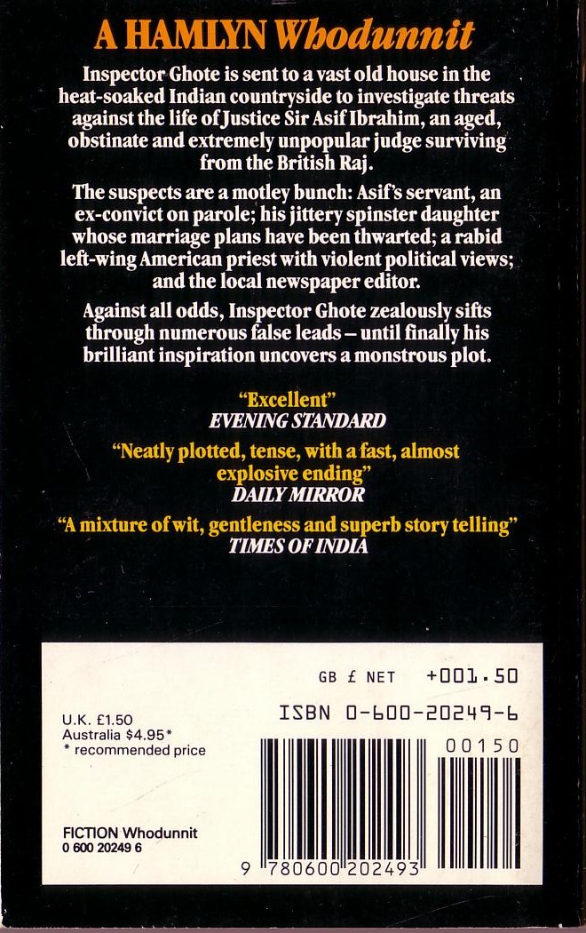 Roger Price  THE TOMORROW PEOPLE in: THREE IN THREE magnified rear book cover image