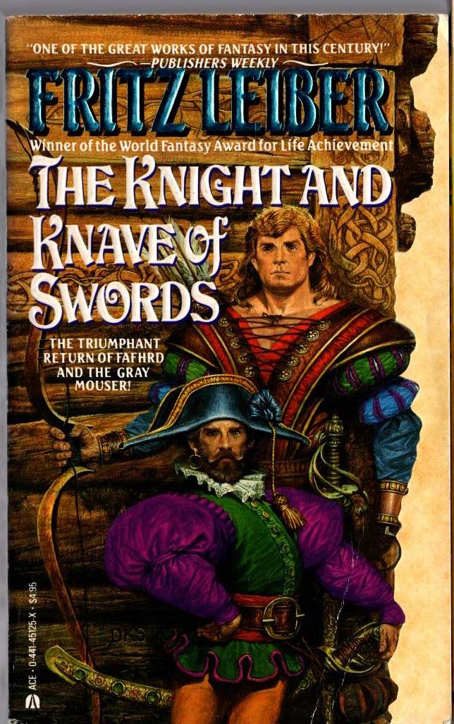 Fritz Leiber  THE KNIGHT AND KNAVE OF SWORDS front book cover image