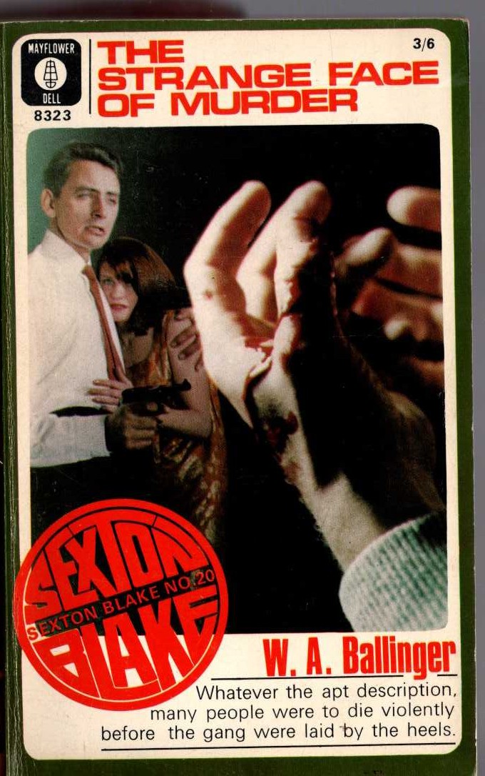 W.A. Ballinger  THE STRANGE FACE OF MURDER (Sexton Blake) front book cover image