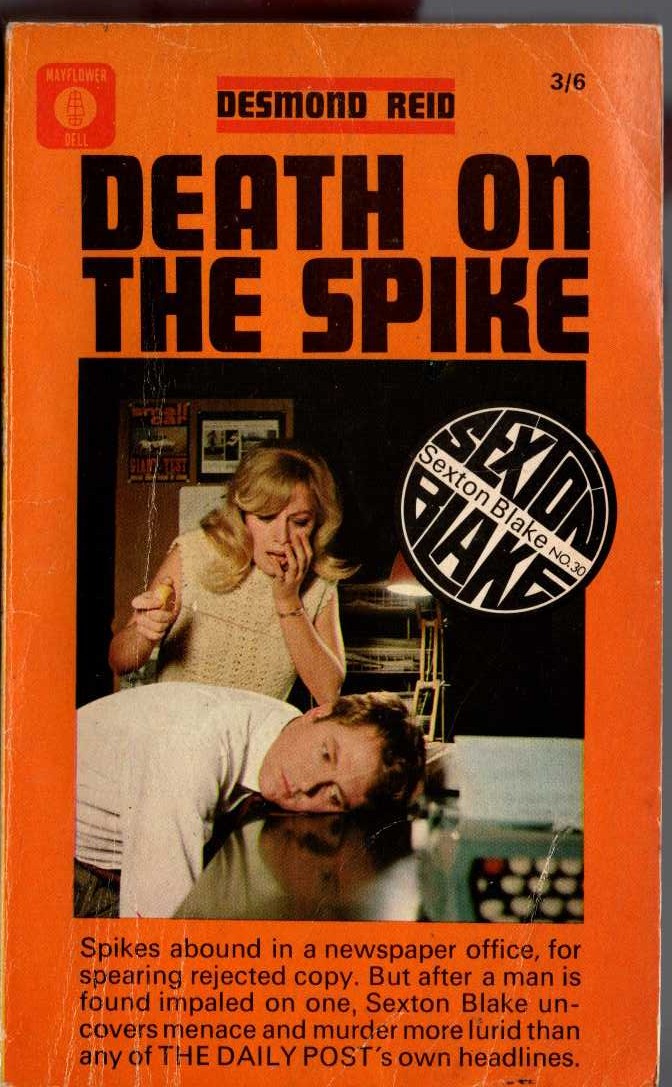 Desmond Reid  DEATH ON THE SPIKE (Sexton Blake) front book cover image