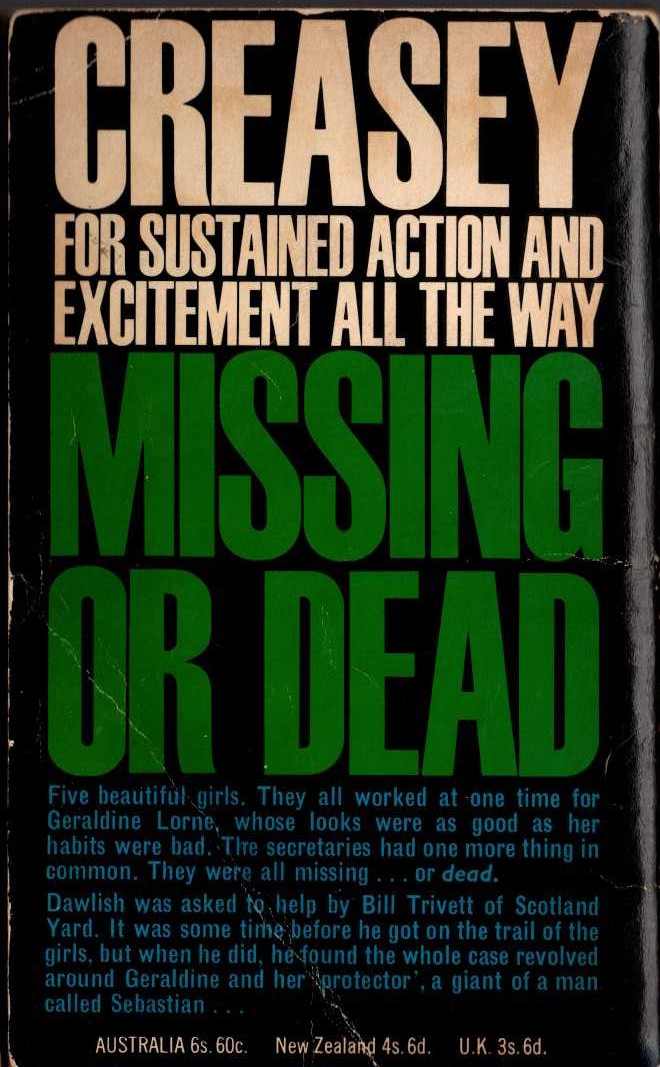 W.A. Ballinger  I, THE HANGMAN (Sexton Blake) magnified rear book cover image