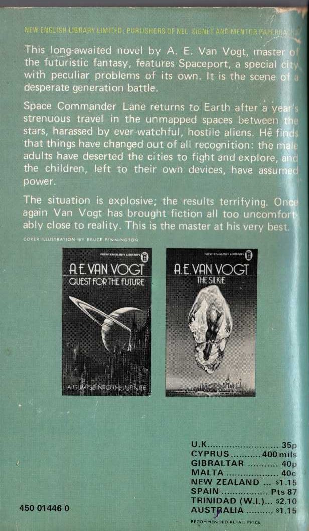 A.E. Van Vogt  CHILDREN OF TOMORROW magnified rear book cover image