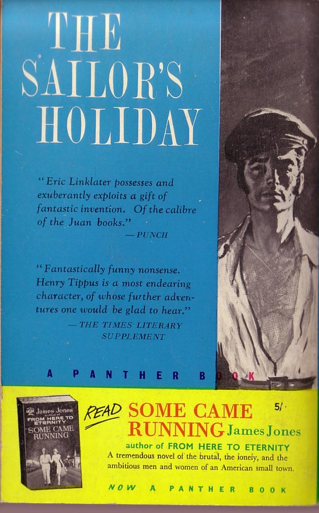 Eric Linklater  THE SAILOR'S HOLIDAY magnified rear book cover image
