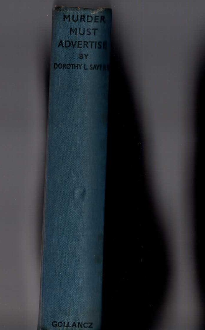 MURDER MUST ADVERTISE front book cover image