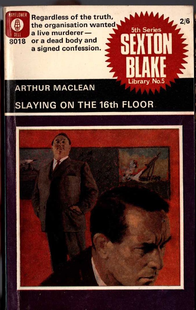 Arthur Maclean  SLAYING ON THE 16th FLOOR (Sexton Blake) front book cover image