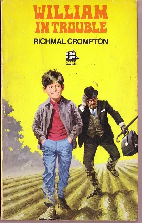 Richmal Crompton  WILLIAM - IN TROUBLE front book cover image