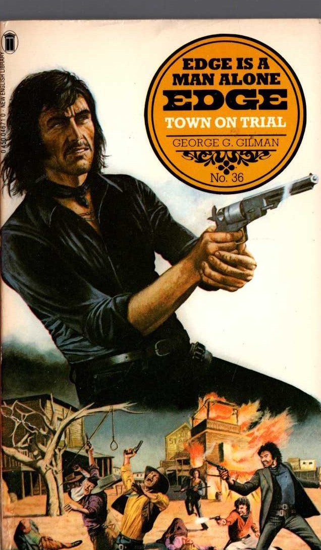 George G. Gilman  EDGE 36: TOWN ON TRIAL front book cover image
