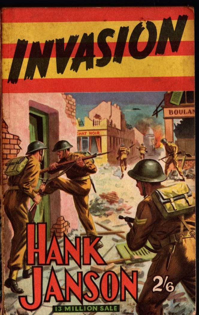 Hank Janson  INVASION front book cover image