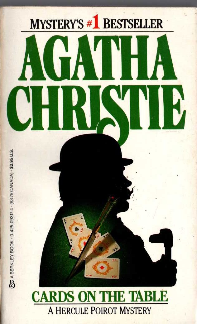 Agatha Christie  CARDS ON THE TABLE front book cover image