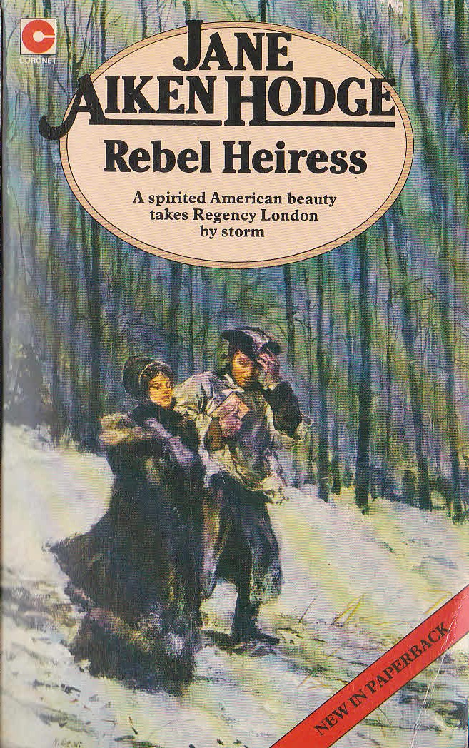 Jane Aiken Hodge  REBEL HEIRESS front book cover image