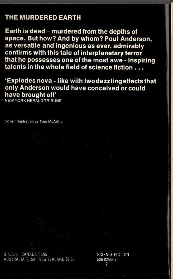 Poul Anderson  AFTER DOOMSDAY magnified rear book cover image